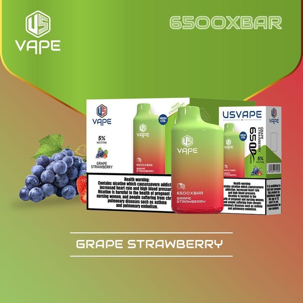 Grape strawberry US VAPE 6500 XBAR Disposable