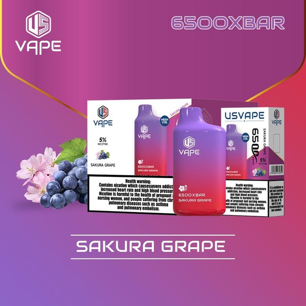 Sakura Grape US VAPE 6500 XBAR Disposable