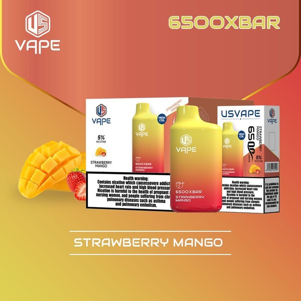 Strawberry Mango US VAPE 6500 XBAR Disposable