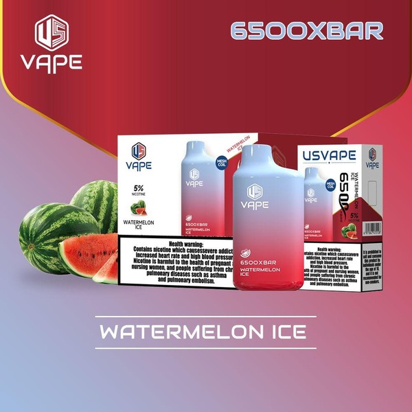 Watermelon Ice US VAPE 6500 XBAR Disposable