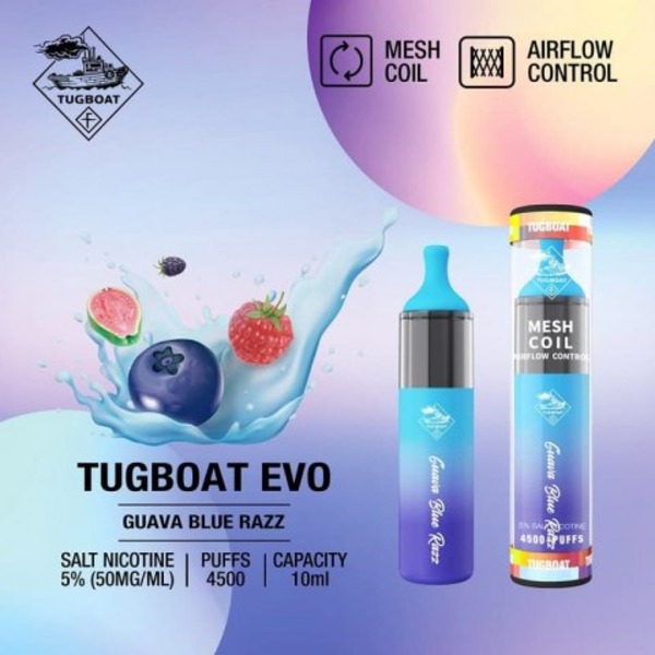 Tugboat EVO Guava Blue Razz