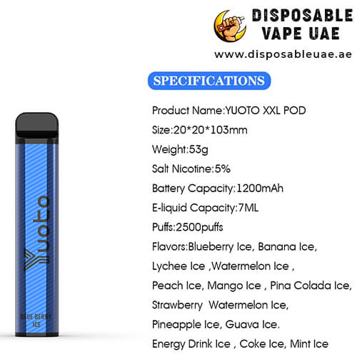 Yuoto XXL Popcorn Disposable Vape - 2500 Puffs