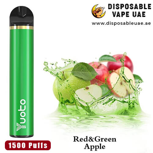 Yuoto 5 Green & Red Apple Disposable Vape